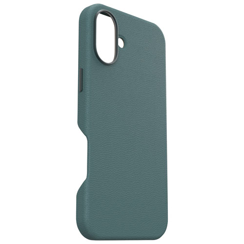 Étui rigide ajusté en cuir de cactus Symmetry d'OtterBox avec MagSafe pour iPhone 16 Plus - Armoise