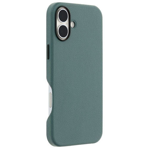 Étui rigide ajusté en cuir de cactus Symmetry d'OtterBox avec MagSafe pour iPhone 16 Plus - Armoise