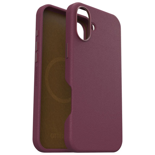 OtterBox Symmetry Cactus Leather Fitted Hard Shell Case with MagSafe for iPhone 16 Plus - Foxberry