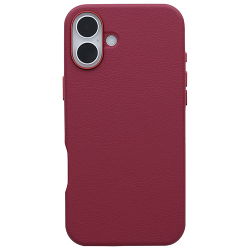 OtterBox Symmetry Cactus Leather Fitted Hard Shell Case with MagSafe for iPhone 16 Plus - Foxberry