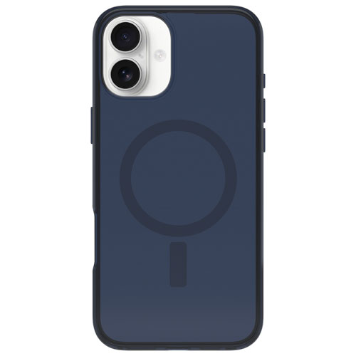 Étui rigide ajusté Symmetry d'OtterBox avec MagSafe pour iPhone 16 Plus - Bleu Baby Blue Jeans