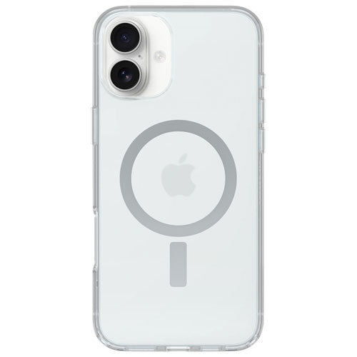 Étui rigide ajusté Symmetry d'OtterBox avec MagSafe pour iPhone 16 Plus - Transparent