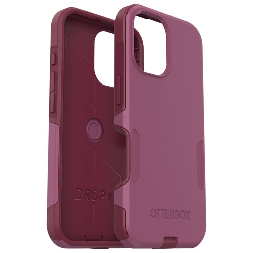 Étui rigide ajusté Commuter d'OtterBox avec MagSafe pour iPhone 16 - Rose Foxberry