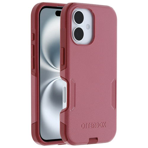 Étui rigide ajusté Commuter d'OtterBox avec MagSafe pour iPhone 16 - Rose Foxberry