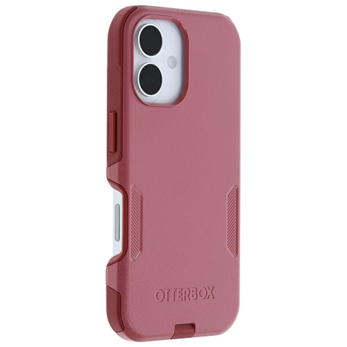 Étui rigide ajusté Commuter d'OtterBox avec MagSafe pour iPhone 16 - Rose Foxberry