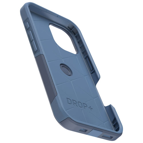 Étui rigide ajusté Commuter d'OtterBox avec MagSafe pour iPhone 16 - Bleu Baby Blue Jeans