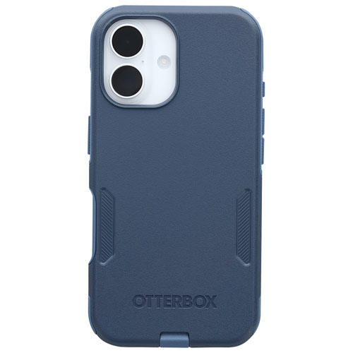 Étui rigide ajusté Commuter d'OtterBox avec MagSafe pour iPhone 16 - Bleu Baby Blue Jeans
