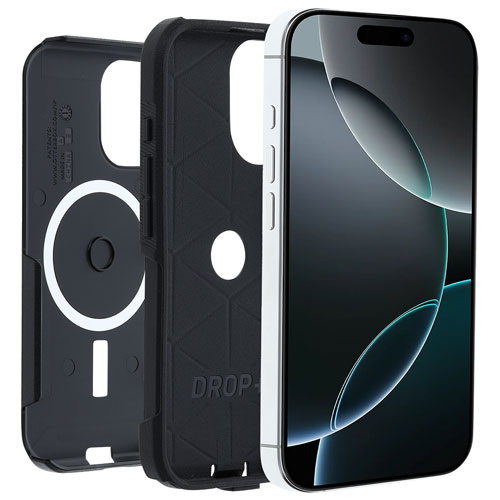 Étui rigide ajusté Commuter d'OtterBox avec MagSafe pour iPhone 16 Pro - Noir