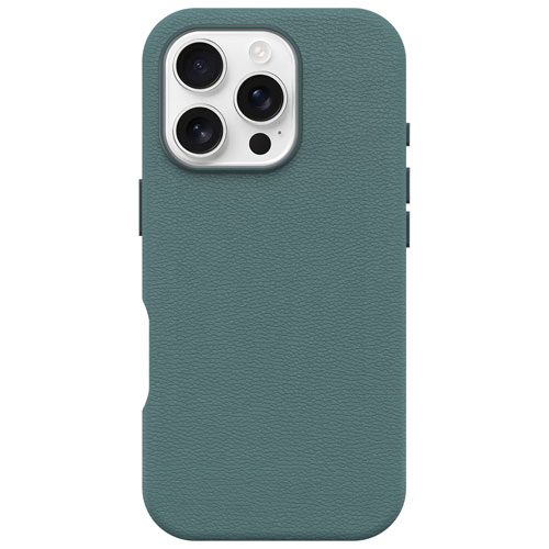 OtterBox Symmetry Cactus Leather Fitted Hard Shell Case with MagSafe for iPhone 16 Pro - Juniper Sprig