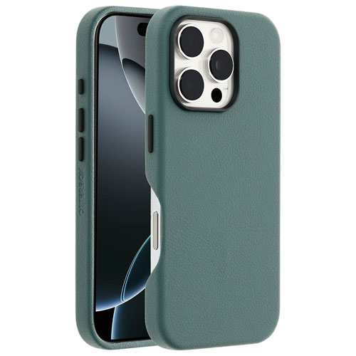 OtterBox Symmetry Cactus Leather Fitted Hard Shell Case with MagSafe for iPhone 16 Pro - Juniper Sprig