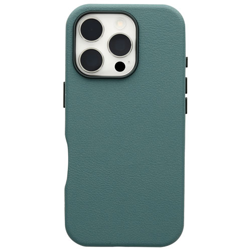 OtterBox Symmetry Cactus Leather Fitted Hard Shell Case with MagSafe for iPhone 16 Pro - Juniper Sprig