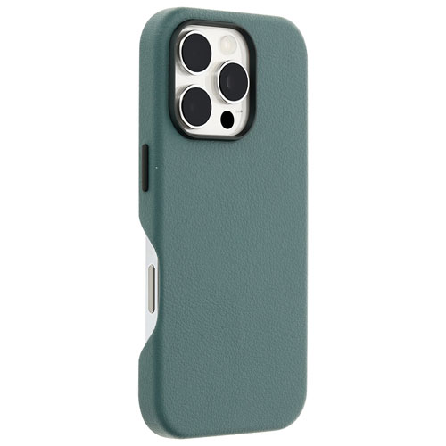 OtterBox Symmetry Cactus Leather Fitted Hard Shell Case with MagSafe for iPhone 16 Pro - Juniper Sprig