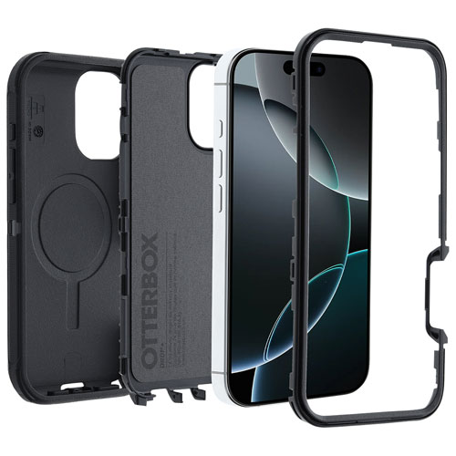OtterBox Defender Pro Fitted Hard Shell Case with MagSafe for iPhone 16 Pro - Black