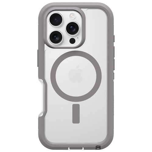 Étui rigide ajusté Defender XT d'OtterBox avec MagSafe pour iPhone 16 Pro- Transparent Snow Capped