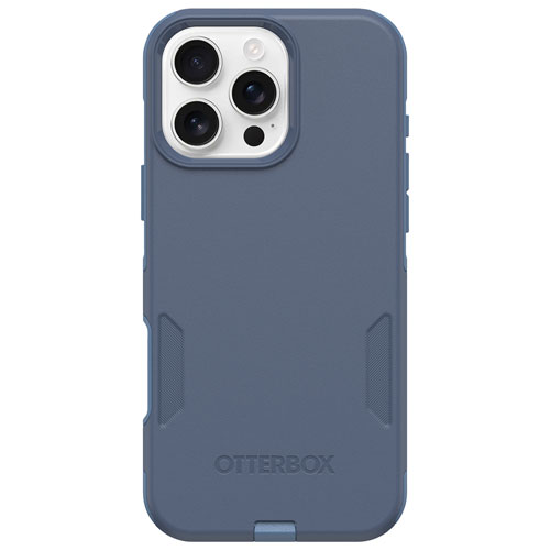 Étui rigide ajusté Commuter d'OtterBox avec MagSafe pour iPhone 16 Pro Max - Jean bleu poudre