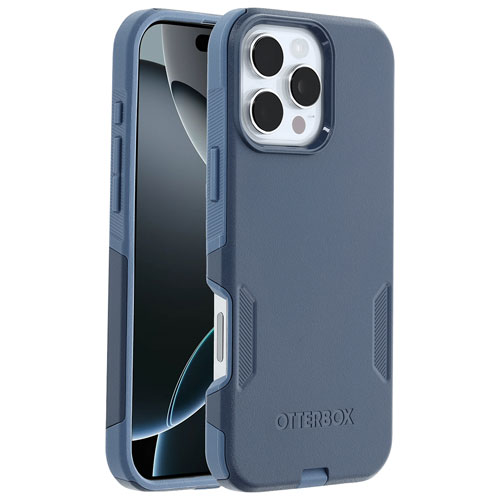 Étui rigide ajusté Commuter d'OtterBox avec MagSafe pour iPhone 16 Pro Max - Jean bleu poudre