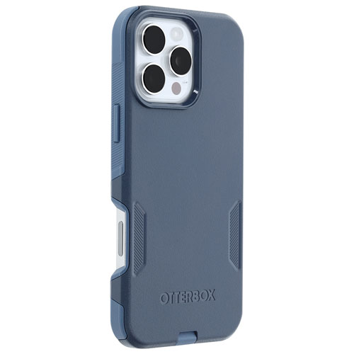 Étui rigide ajusté Commuter d'OtterBox avec MagSafe pour iPhone 16 Pro Max - Jean bleu poudre