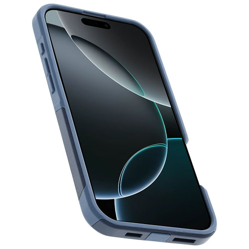 Étui rigide ajusté Commuter d'OtterBox avec MagSafe pour iPhone 16 Pro Max - Jean bleu poudre