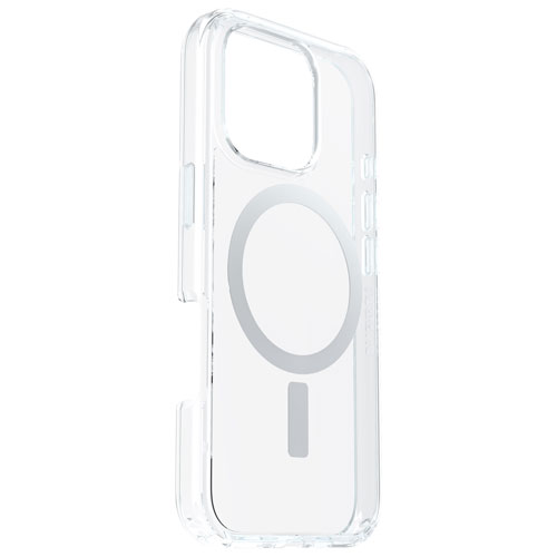 Étui rigide ajusté Symmetry d'OtterBox avec MagSafe pour iPhone 16 Pro - Transparent