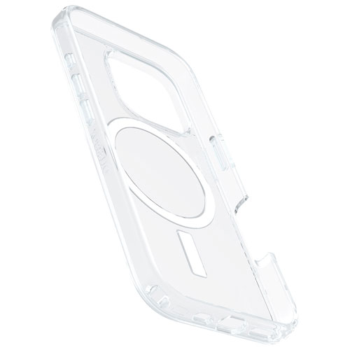 Étui rigide ajusté Symmetry d'OtterBox avec MagSafe pour iPhone 16 Pro - Transparent