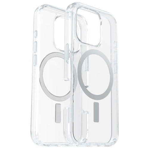 Étui rigide ajusté Symmetry d'OtterBox avec MagSafe pour iPhone 16 Pro - Transparent