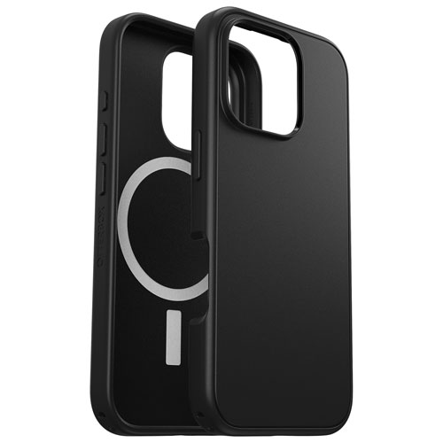 Étui rigide ajusté Symmetry+ d'OtterBox avec MagSafe pour iPhone 16 Pro - Noir