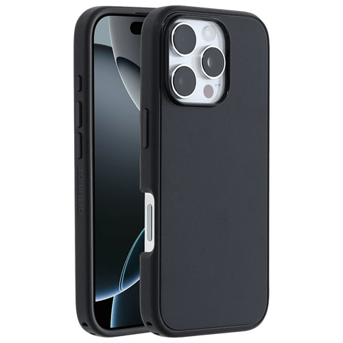 Étui rigide ajusté Symmetry+ d'OtterBox avec MagSafe pour iPhone 16 Pro - Noir