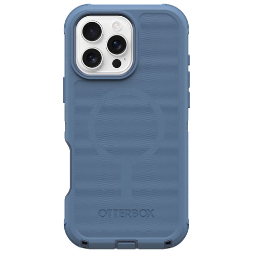 Étui rigide ajusté Defender Pro d'OtterBox avec MagSafe pour iPhone 16 Pro Max - Jean bleu poudre