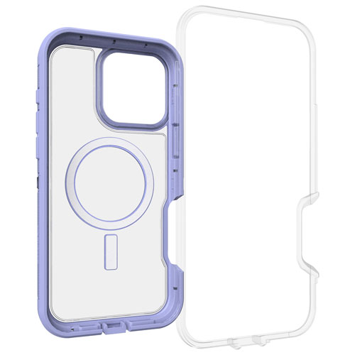 Étui rigide ajusté Defender XT d'OtterBox avec MagSafe pour iPhone 16 Pro Max - Mauve brumeux Denver