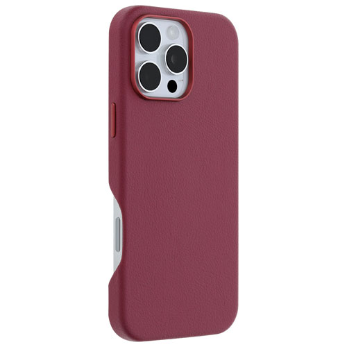 OtterBox Symmetry Cactus Leather Fitted Hard Shell Case with MagSafe for iPhone 16 Pro Max - Foxberry
