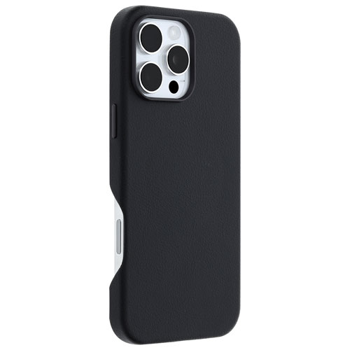 OtterBox Symmetry Cactus Leather Fitted Hard Shell Case with MagSafe for iPhone 16 Pro Max - Noir Ash