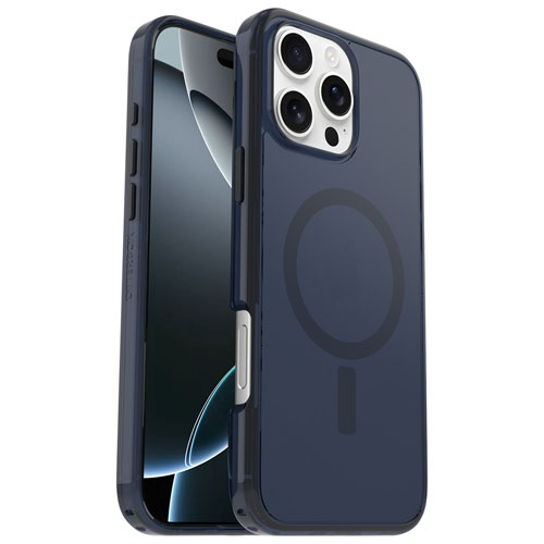 Étui rigide ajusté Symmetry d'OtterBox avec MagSafe pour iPhone 16 Pro Max - Jean bleu poudre