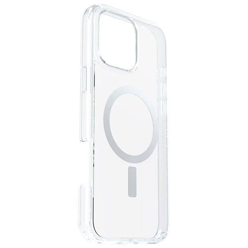 Étui rigide ajusté Symmetry d'OtterBox avec MagSafe pour iPhone 16 Pro Max - Transparent