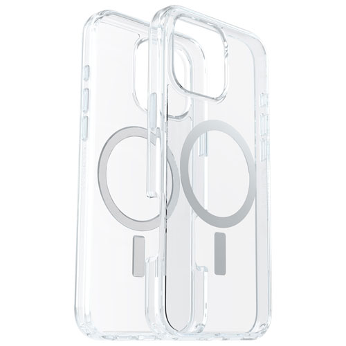 Étui rigide ajusté Symmetry d'OtterBox avec MagSafe pour iPhone 16 Pro Max - Transparent