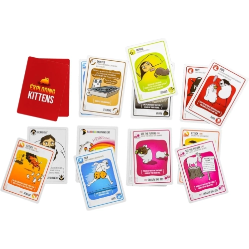 Exploding Kittens Édition originale - jeu de cartes hilarant Family Night - Fun For Ages 7 and Up - 56 cartes - From Exploding Kittens Store