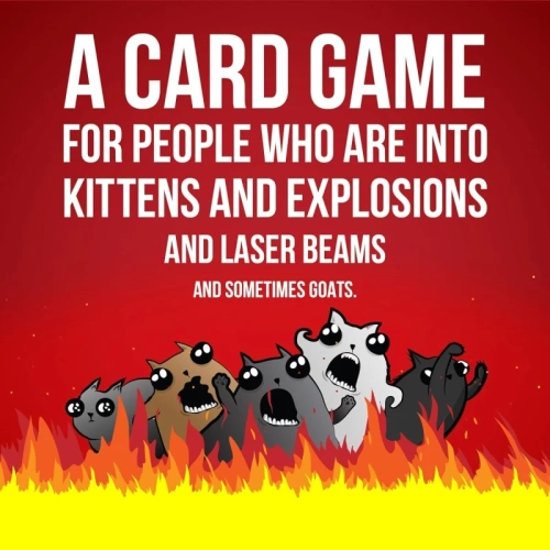 Exploding Kittens Édition originale - jeu de cartes hilarant Family Night - Fun For Ages 7 and Up - 56 cartes - From Exploding Kittens Store