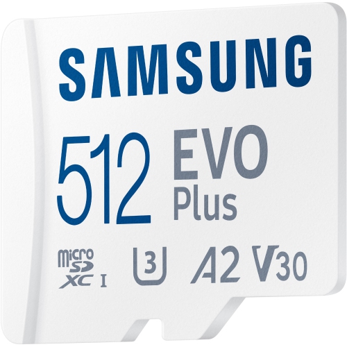 Samsung EVO Plus 512GB microSDXC 160MB/s Micro SD Memory Card with Adapter