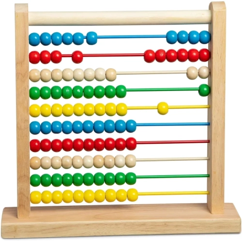 EDUCATIONAL INSIGHTS  Classic Wooden Educational Counting Toy With 100 Colorful Beads for Early Math Learning