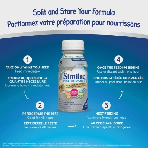 Similac Pro-Advance 1st Step 1 One Baby Formula – Closest to Breast Milk, 0+ Months, Immune Support with 2'-FL, Ready-to-Feed