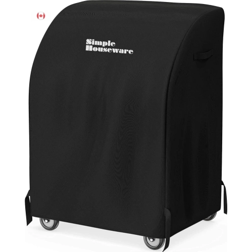 Housse étanche robuste pour barbecue au gaz de 32 po, polyester résistant aux intempéries, protection durable pour les barbecues d'extérieur