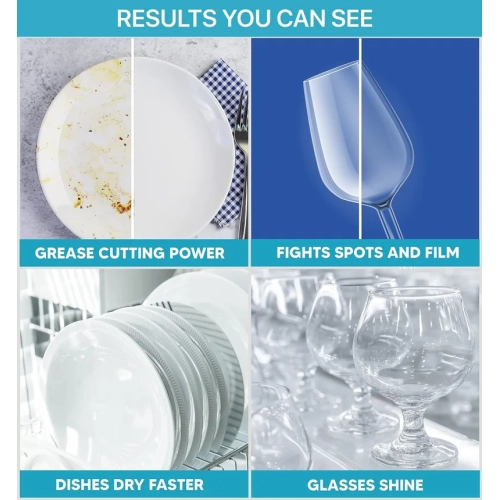 Nature Clean Automatic Dishwasher Pacs, Fragrance-Free, 60 Count | Natural and Eco-Friendly Dishwasher Detergent