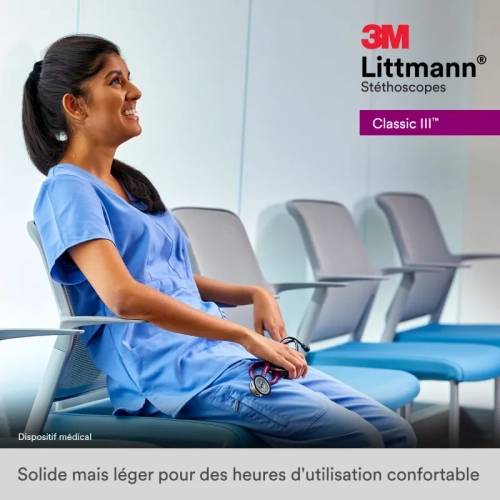 3M Littmann Classic III Monitoring Stethoscope - High Acoustic Sensitivity for Precise Diagnoses