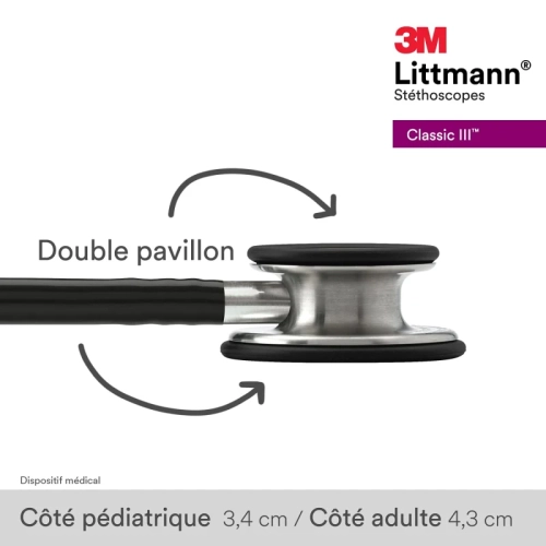 3M Littmann Classic III Monitoring Stethoscope - High Acoustic Sensitivity for Precise Diagnoses