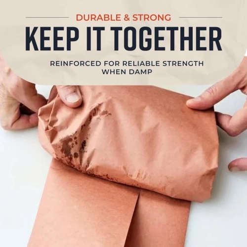 Pink Kraft Butcher Paper Roll - 18 Inch x 175 Feet - Food Grade Peach Wrapping Paper for Smoking Meat - Made in USA