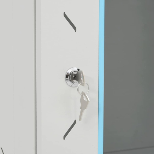 Armoire réseau vidaXL 15U 19 po IP20 gris 60 x 45 x 86 cm