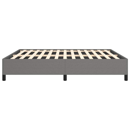 vidaXL California King Bed Frame, Fabric Upholstered Platform Bed Frame, Dark Gray, No Mattress