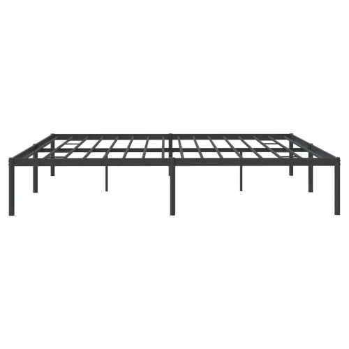 vidaXL Black Metal King Bed Frame, Under-Bed Storage, Heavy-Duty, No Mattress
