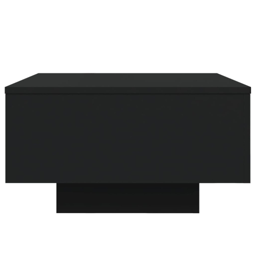 vidaXL Coffee Table with LED Lights Black 55x55x31 cm