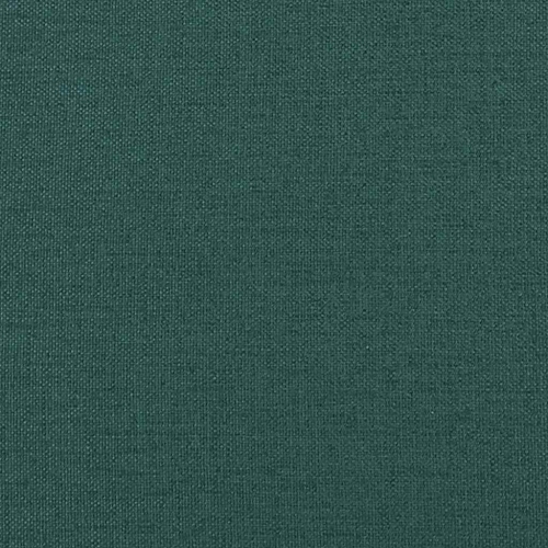 vidaXL Chesterfield Sofa 2-Seater Dark Green Fabric