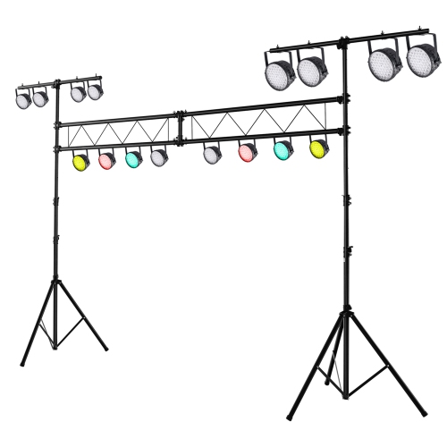 COSTWAY  11.5 Ft Portable Lighting Truss System Heavy Duty Metal Pro Audio Dj Light Stand